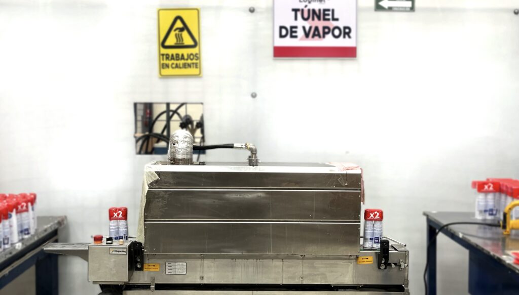 Túnel de vapor para termoencogido